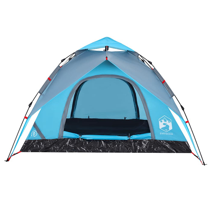 Instant Koepeltent Blauw – Snelontgrendeling – Stabiel & Fris – 3, 4 of 5 Personen - Bivakshop