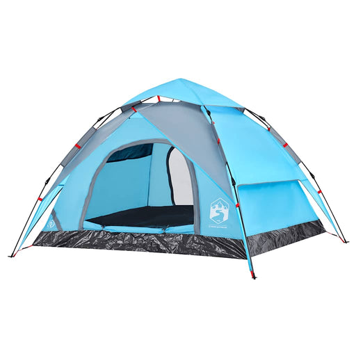 Instant Koepeltent Blauw – Snelontgrendeling – Stabiel & Fris – 3, 4 of 5 Personen - Bivakshop