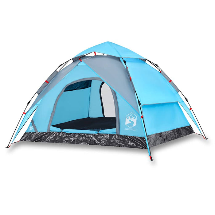 Instant Koepeltent Blauw – Snelontgrendeling – Stabiel & Fris – 3, 4 of 5 Personen - Bivakshop