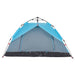 Instant Koepeltent Blauw – Snelontgrendeling – Waterdicht & Snelle Opzet – 2 of 3 Personen - Bivakshop