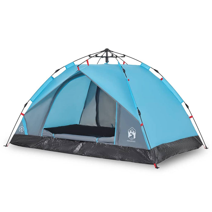 Instant Koepeltent Blauw – Snelontgrendeling – Waterdicht & Snelle Opzet – 2 of 3 Personen - Bivakshop