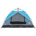 Instant Koepeltent Blauw – Snelontgrendeling – Waterdicht & Snelle Opzet – 2 of 3 Personen - Bivakshop