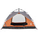 Instant Koepeltent – Grijs/Oranje – Snelontgrendeling – 2 - 3 Personen - Bivakshop