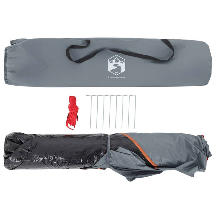Instant Koepeltent – Grijs/Oranje – Snelontgrendeling – 2 - 3 Personen - Bivakshop