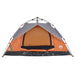 Instant Koepeltent – Grijs/Oranje – Snelontgrendeling – 2 - 3 Personen - Bivakshop