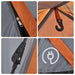 Instant Koepeltent – Grijs/Oranje – Snelontgrendeling – 2 - 3 Personen - Bivakshop