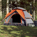 Instant Koepeltent – Grijs/Oranje – Snelontgrendeling – 3, 4 of 5 Personen - Bivakshop
