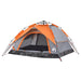 Instant Koepeltent – Grijs/Oranje – Snelontgrendeling – 3, 4 of 5 Personen - Bivakshop