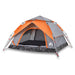 Instant Koepeltent – Grijs/Oranje – Snelontgrendeling – 3, 4 of 5 Personen - Bivakshop