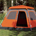Instant Koepeltent Grijs/Oranje – Snelontgrendeling – 4, 6 of 8 Personen - Bivakshop