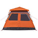 Instant Koepeltent Grijs/Oranje – Snelontgrendeling – 4, 6 of 8 Personen - Bivakshop