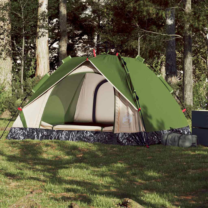 Instant Koepeltent Groen – Snelontgrendeling – Snelle Opzet & Waterdicht – 2 of 3 Personen - Bivakshop