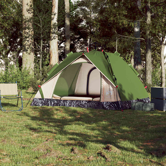 Instant Koepeltent Groen – Snelontgrendeling – Snelle Opzet & Waterdicht – 2 of 3 Personen - Bivakshop