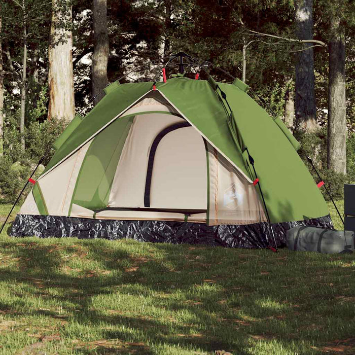 Instant Koepeltent Groen – Snelontgrendeling – Snelle Opzet & Waterdicht – 2 of 3 Personen - Bivakshop