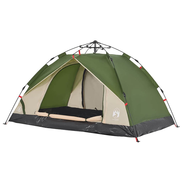 Instant Koepeltent Groen – Snelontgrendeling – Snelle Opzet & Waterdicht – 2 of 3 Personen - Bivakshop