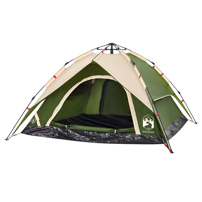 Instant Koepeltent Groen – Snelontgrendeling – Stabiel & Discreet – 3, 4 of 5 Personen - Bivakshop