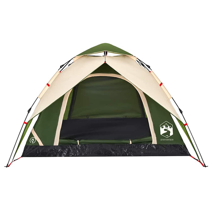 Instant Koepeltent Groen – Snelontgrendeling – Stabiel & Discreet – 3, 4 of 5 Personen - Bivakshop
