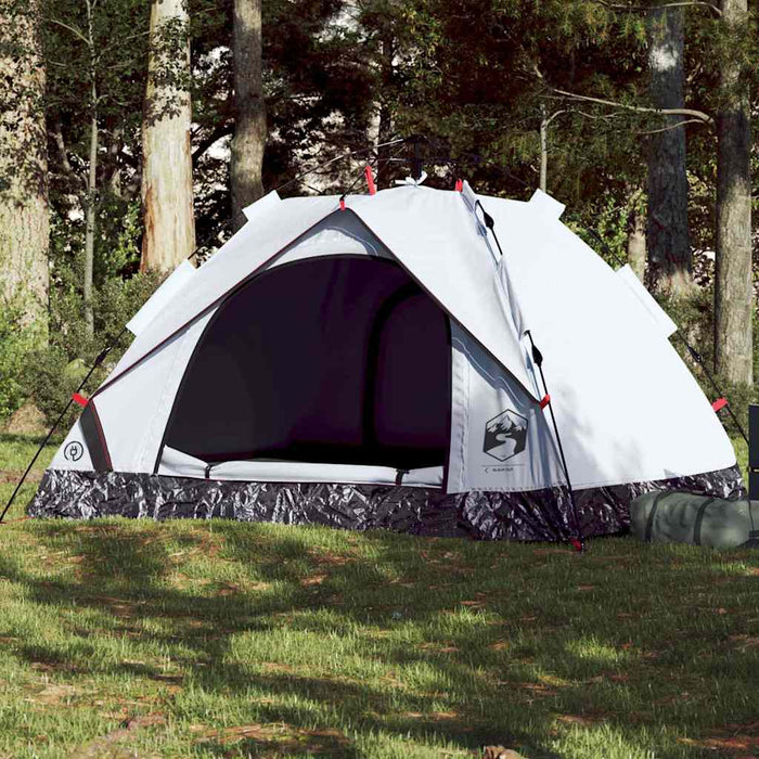Instant Koepeltent Wit – Snelontgrendeling – Verduisterende Stof – 2 of 3 Personen - Bivakshop