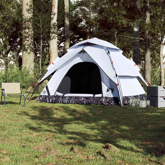Instant Koepeltent Wit – Verduisterende Stof – Snelontgrendeling – 3, 4 of 5 Personen - Bivakshop