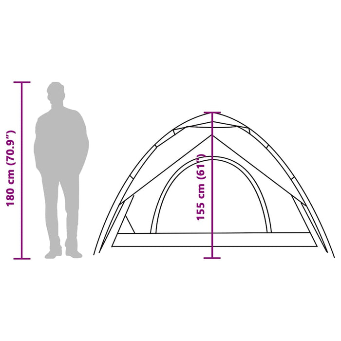 Instant Koepeltent Wit – Verduisterende Stof – Snelontgrendeling – 3, 4 of 5 Personen - Bivakshop