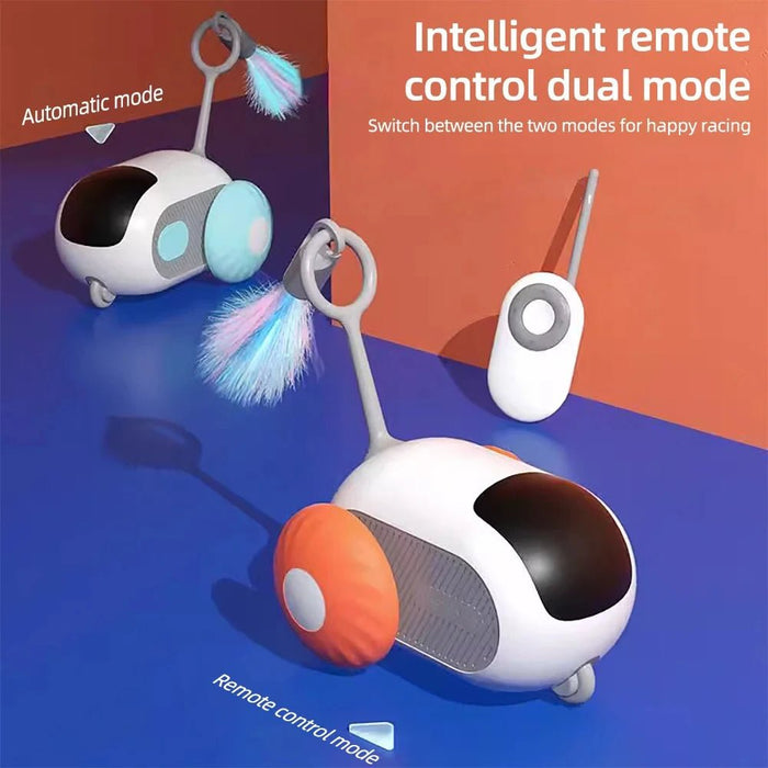 Interactieve speelgoedauto voor katten – Rijdt automatisch en met afstandsbediening - Bivakshop