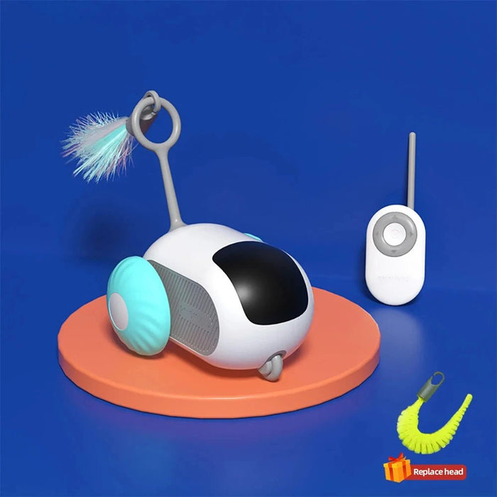 Interactieve speelgoedauto voor katten – Rijdt automatisch en met afstandsbediening - Bivakshop