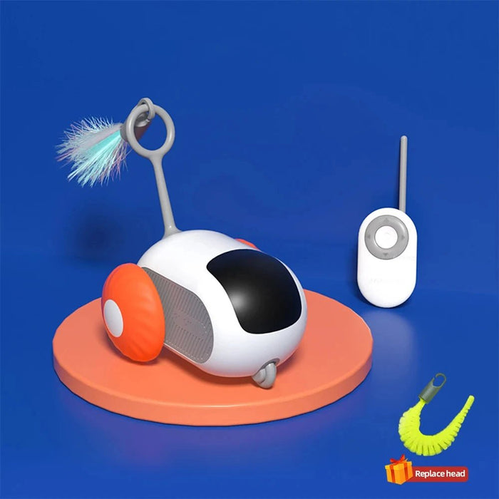 Interactieve speelgoedauto voor katten – Rijdt automatisch en met afstandsbediening - Bivakshop