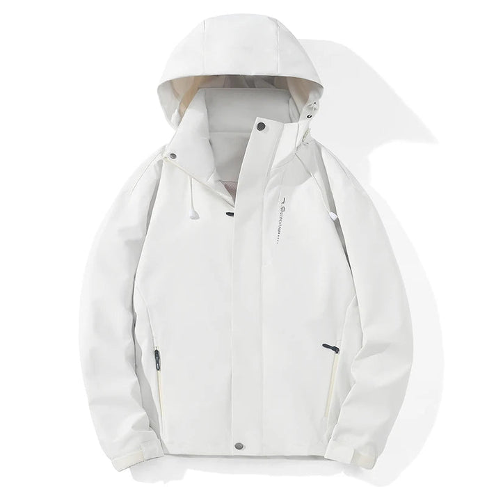 JNLN unisex outdoor jas - Trekking en hiking windbreaker met afneembare capuchon - Bivakshop
