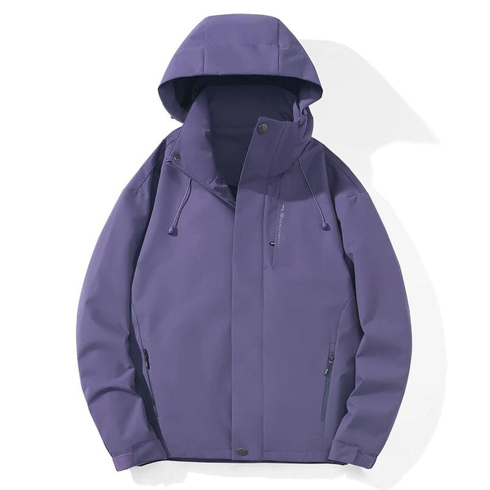 JNLN unisex outdoor jas - Trekking en hiking windbreaker met afneembare capuchon - Bivakshop
