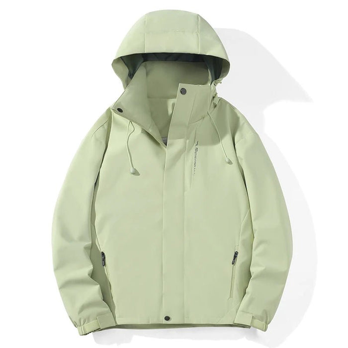 JNLN unisex outdoor jas - Trekking en hiking windbreaker met afneembare capuchon - Bivakshop
