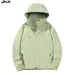 JNLN unisex outdoor jas - Trekking en hiking windbreaker met afneembare capuchon - Bivakshop
