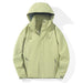 JNLN unisex outdoor jas - Trekking en hiking windbreaker met afneembare capuchon - Bivakshop