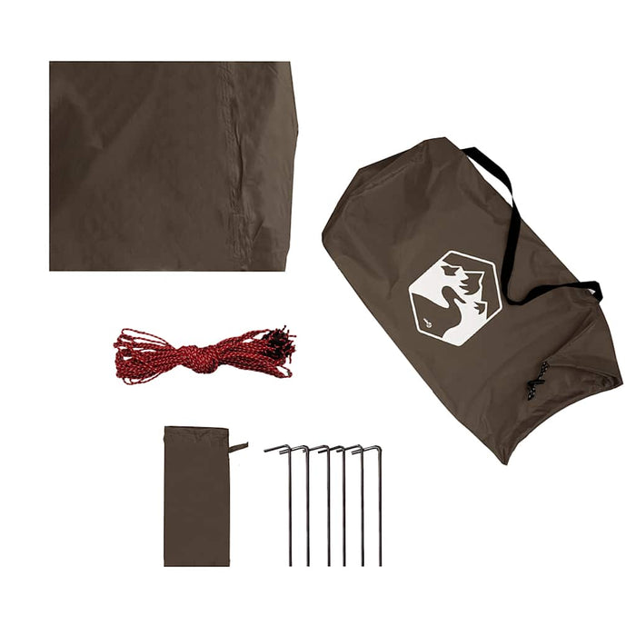 Kampeerluifel – Waterdichte luifel – Bruin – Compact ontwerp – Diverse maten - Bivakshop
