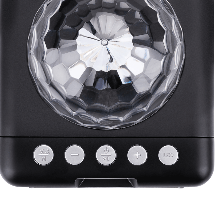 Karaoke Party Speaker – BT – 10W – 25 LED’s – USB – Draagbaar & Feestklaar - Bivakshop