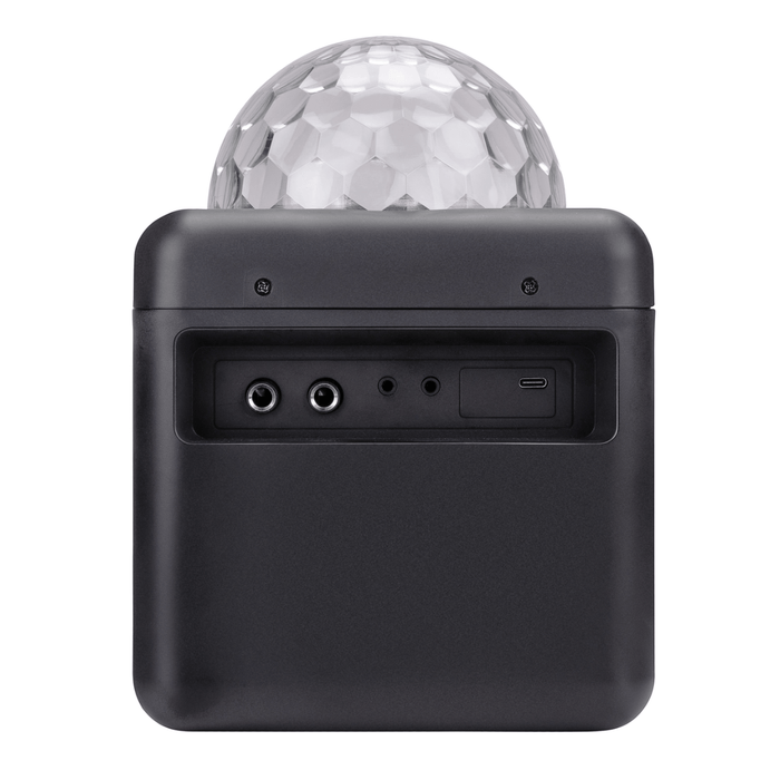 Karaoke Party Speaker – BT – 10W – 25 LED’s – USB – Draagbaar & Feestklaar - Bivakshop