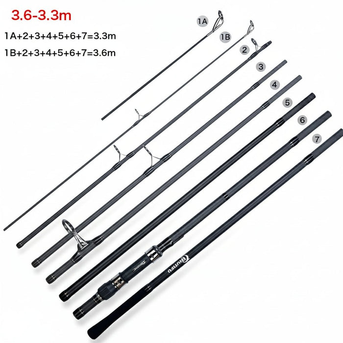 Karper Reishengel (7 - Delig) – 30T Carbon, Multi - Tip - Bivakshop