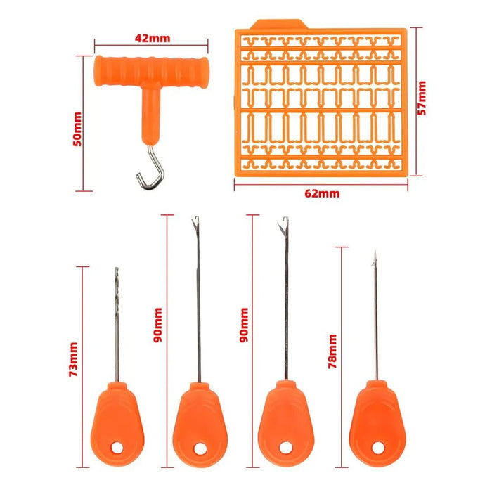 Karper Rig Tools Set – 7 - delig in Tackle Box - Bivakshop