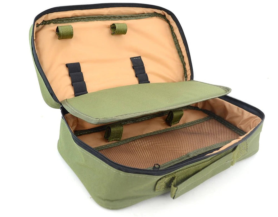 Karpervis tas – met buzz bar vak – compact en stevig - Bivakshop