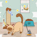Kattenspeelhengel – Met veer & draaimechanisme – Leuk interactief katten speelgoed - Bivakshop