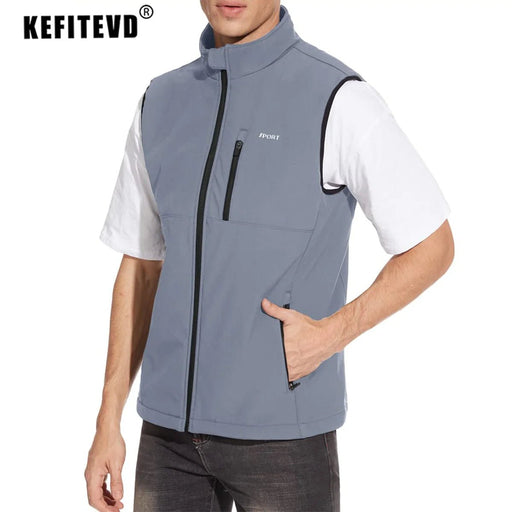KEFITEVD lichtgewicht heren hikingvest - Winddicht outdoor gilet voor kamperen, klimmen en vissen - Bivakshop