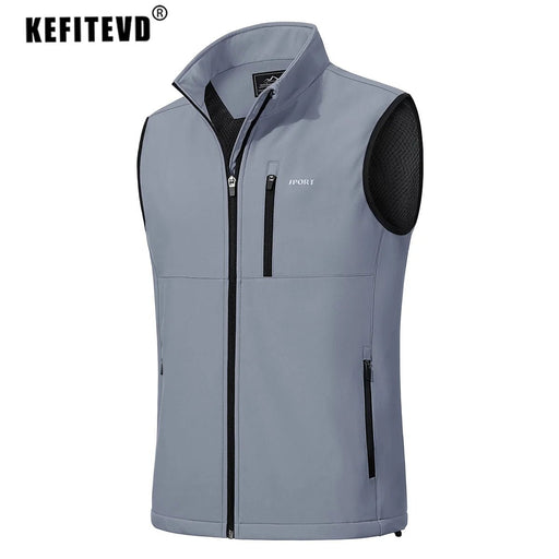 KEFITEVD lichtgewicht heren hikingvest - Winddicht outdoor gilet voor kamperen, klimmen en vissen - Bivakshop