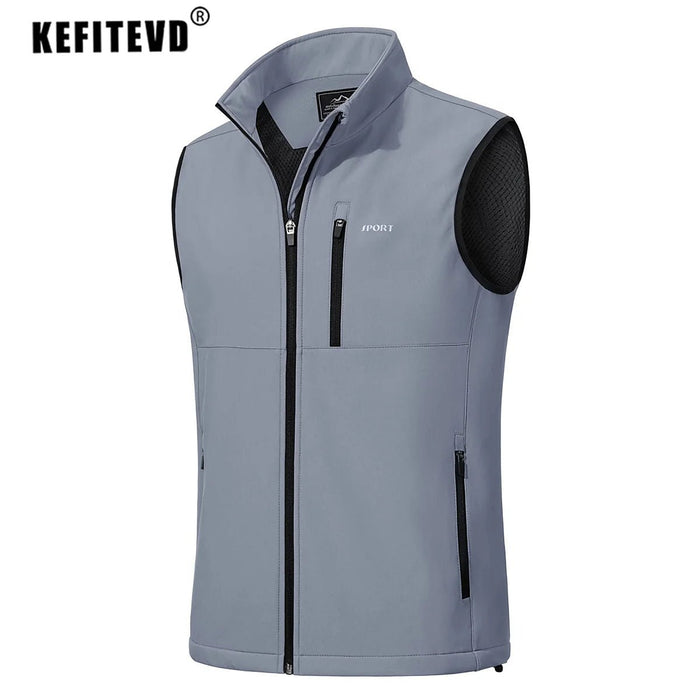 KEFITEVD lichtgewicht heren hikingvest - Winddicht outdoor gilet voor kamperen, klimmen en vissen - Bivakshop