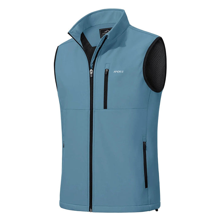 KEFITEVD lichtgewicht heren hikingvest - Winddicht outdoor gilet voor kamperen, klimmen en vissen - Bivakshop