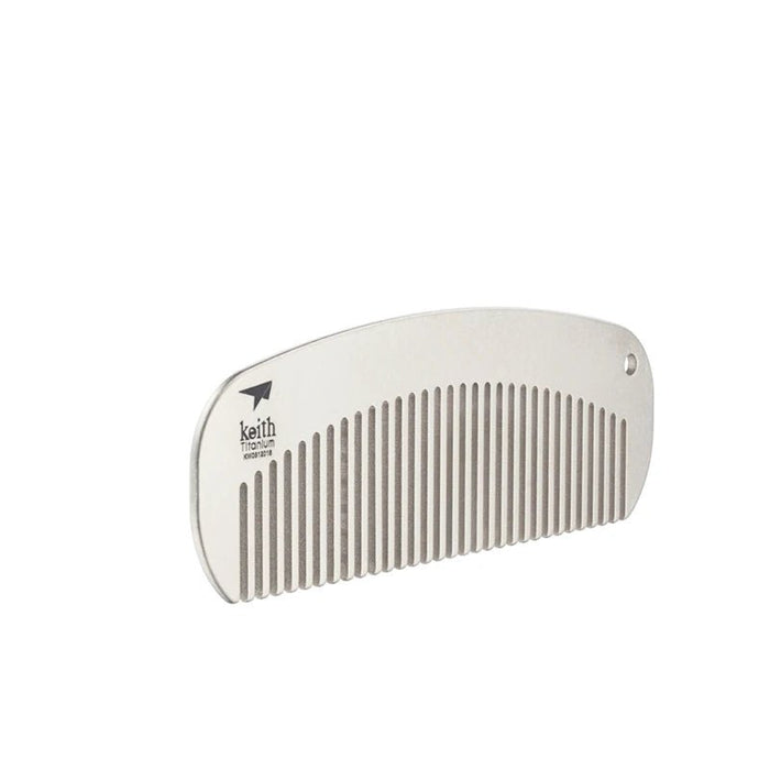 Keith Outdoor EDC Gadgets Titanium Travel Comb Anti - static Durable Hair Comb Men Hair Comb Clip for Men's Style Ti1731 - Bivakshop