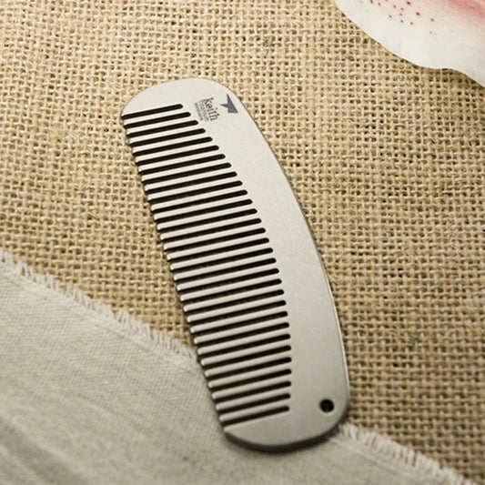 Keith Outdoor EDC Gadgets Titanium Travel Comb Anti - static Durable Hair Comb Men Hair Comb Clip for Men's Style Ti1731 - Bivakshop