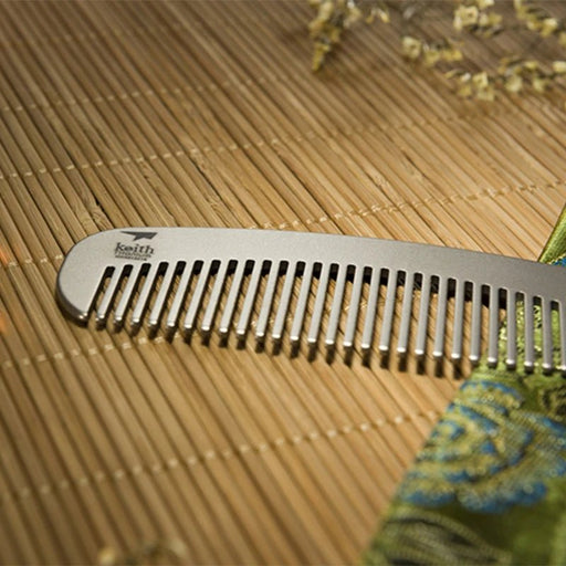 Keith Outdoor EDC Gadgets Titanium Travel Comb Anti - static Durable Hair Comb Men Hair Comb Clip for Men's Style Ti1731 - Bivakshop