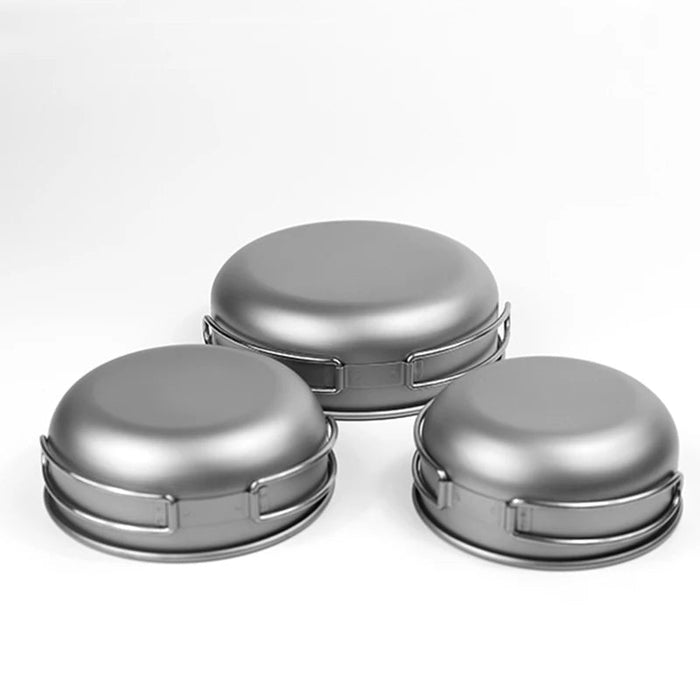 Keith titanium opvouwbare kom met handvat - Lichtgewicht buitenservies - 3 maten verkrijgbaar - Bivakshop