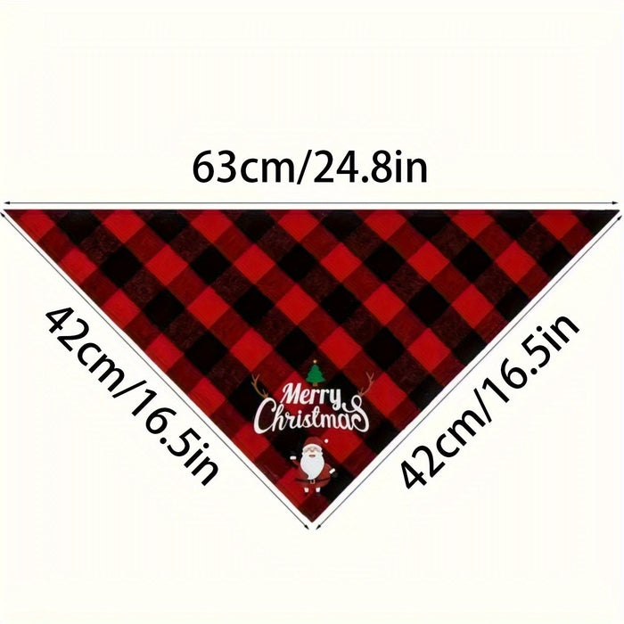 Kerst hondenbandana – Verstelbare sjaal – Feestelijk Santa design - Bivakshop