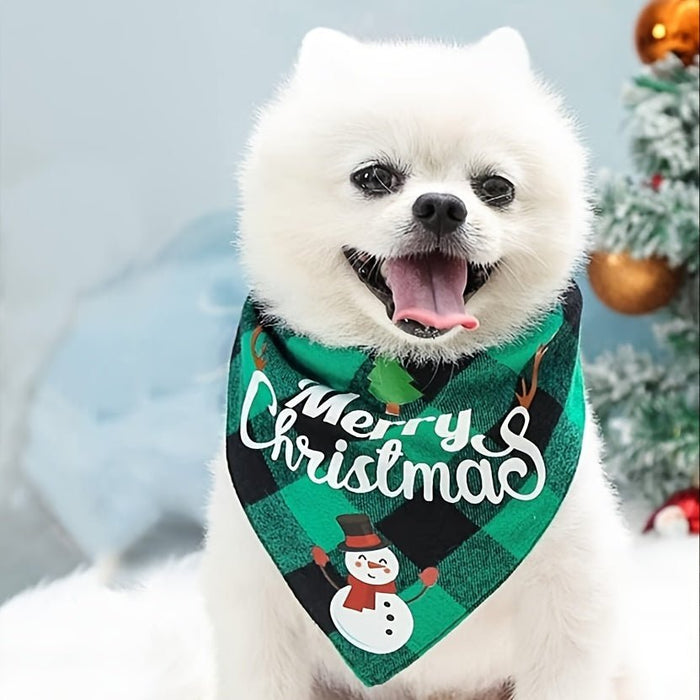 Kerst hondenbandana – Verstelbare sjaal – Feestelijk Santa design - Bivakshop