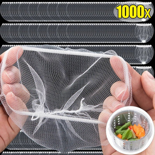 Keuken gootsteen zeef mesh zak - Anti verstopping wegwerp filter - Voor voedselafval - Bivakshop
